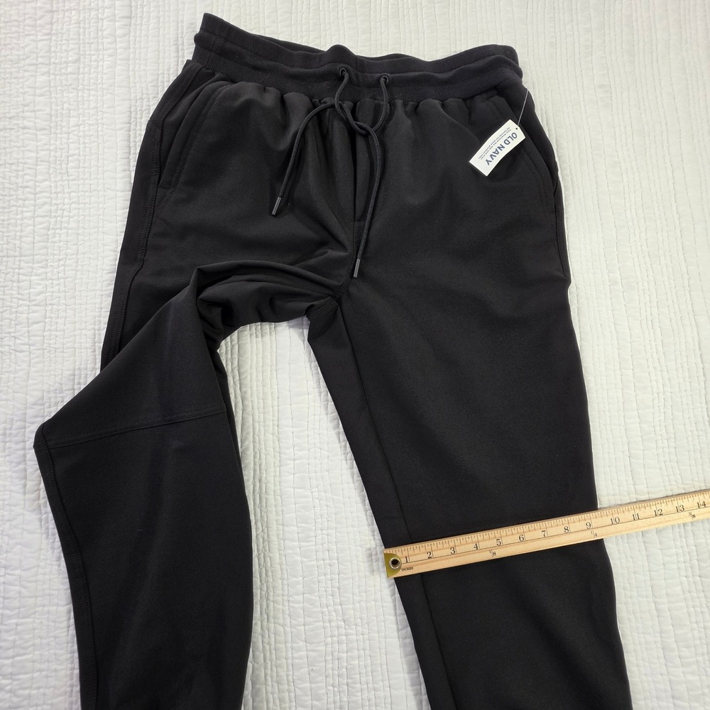 Old Navy StretchTech Joggers Mens Medium Black Water Repellent Stash Pocket NWT - Picture 10 of 12